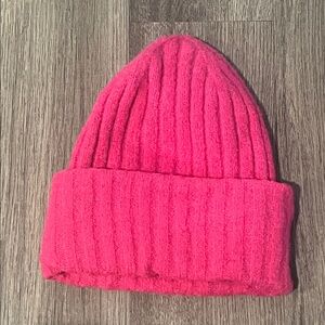 Anthropologie Vibrant Pink Winter Hat